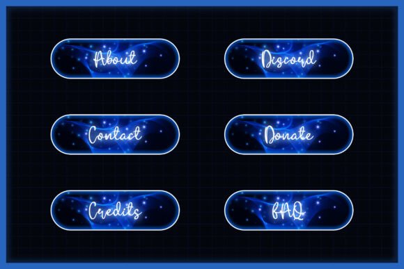 Blue Magic Flash Twitch Panels for Cozy Stream Aesthetics