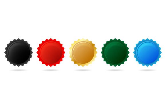 Boost Your Design Projects with Colorful Seal Stamps & Badges