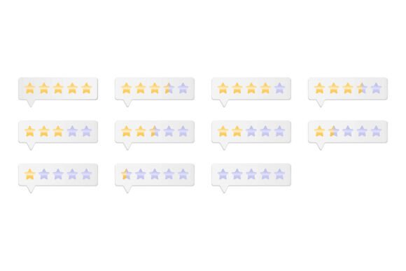 Classic Star Rating with Gradient Effect: Enhancing Visual Feedback in Modern Design