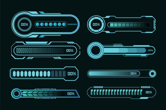 Cyber Tech Progress Bar Collection: Defining the Future of Digital Interfaces