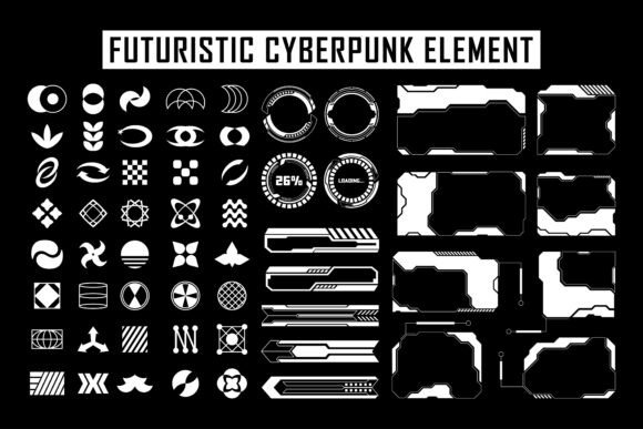 Cyberpunk Futuristic UI Pack for Designers