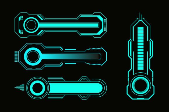 Futuristic Neon HUD Loading Bars: Enhancing UI Design with Purpose and Precision