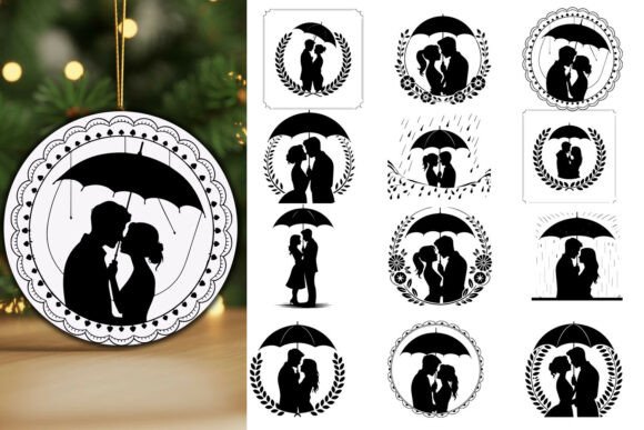 Romantic Couple Silhouette Laser Cut Bundle