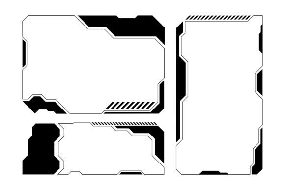 Sci Fi Cyberpunk UI Borders: A Creative Asset for Modern Design Projects